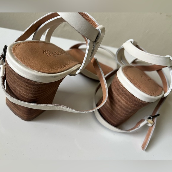 Madewell Elegant off White Block Heel Sandals size 7 - Picture 4 of 14